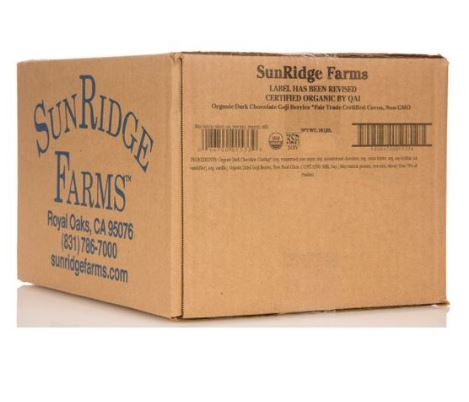 SunRidge Farms Goji Berries, Dark Chocolate Covered, Organic, Fair Trade