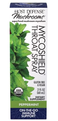 Host Defense Mushrooms MycoShield Spray, Peppermint, Organic